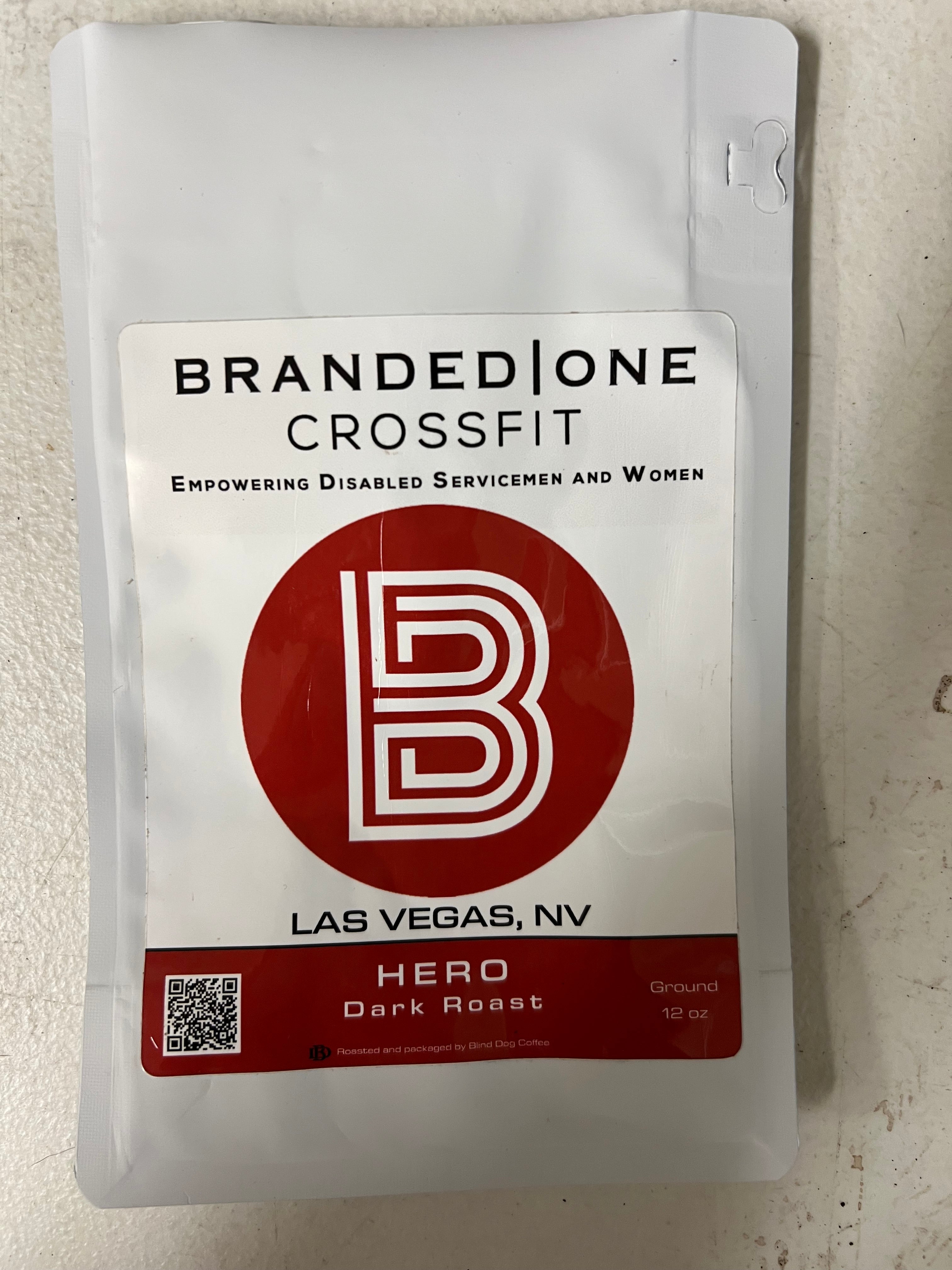 Branded One Hero Dark Roast 12oz GR - Blind Dog Coffee
