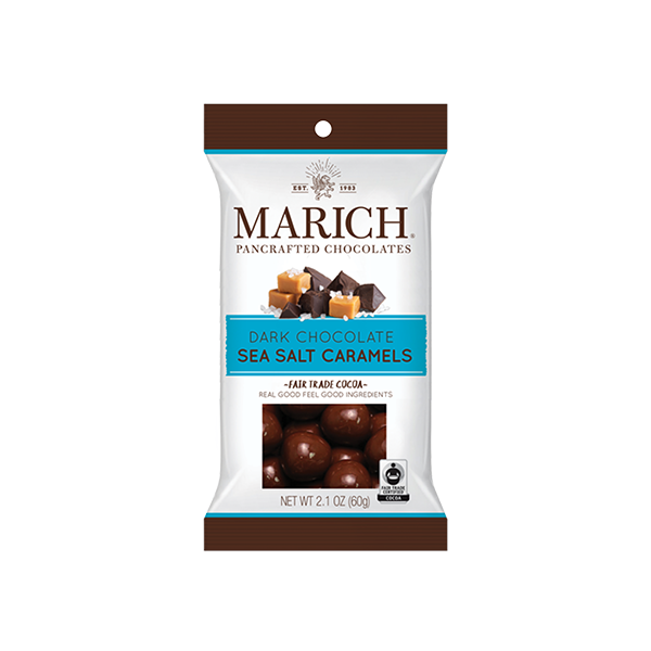 Marich Chocolate Dark Chocolate Sea Salt Caramels 2.1oz - Blind Dog Coffee