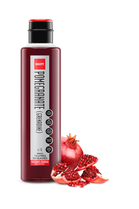 SHOTT™ Pomegranate (Grenadine) Syrup - 33.8 Fluid Ounces - Blind Dog Coffee