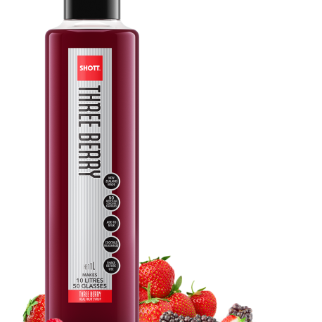 SHOTT™ Three Berry Syrup - 33.8 Fluid Ounces - Blind Dog Coffee