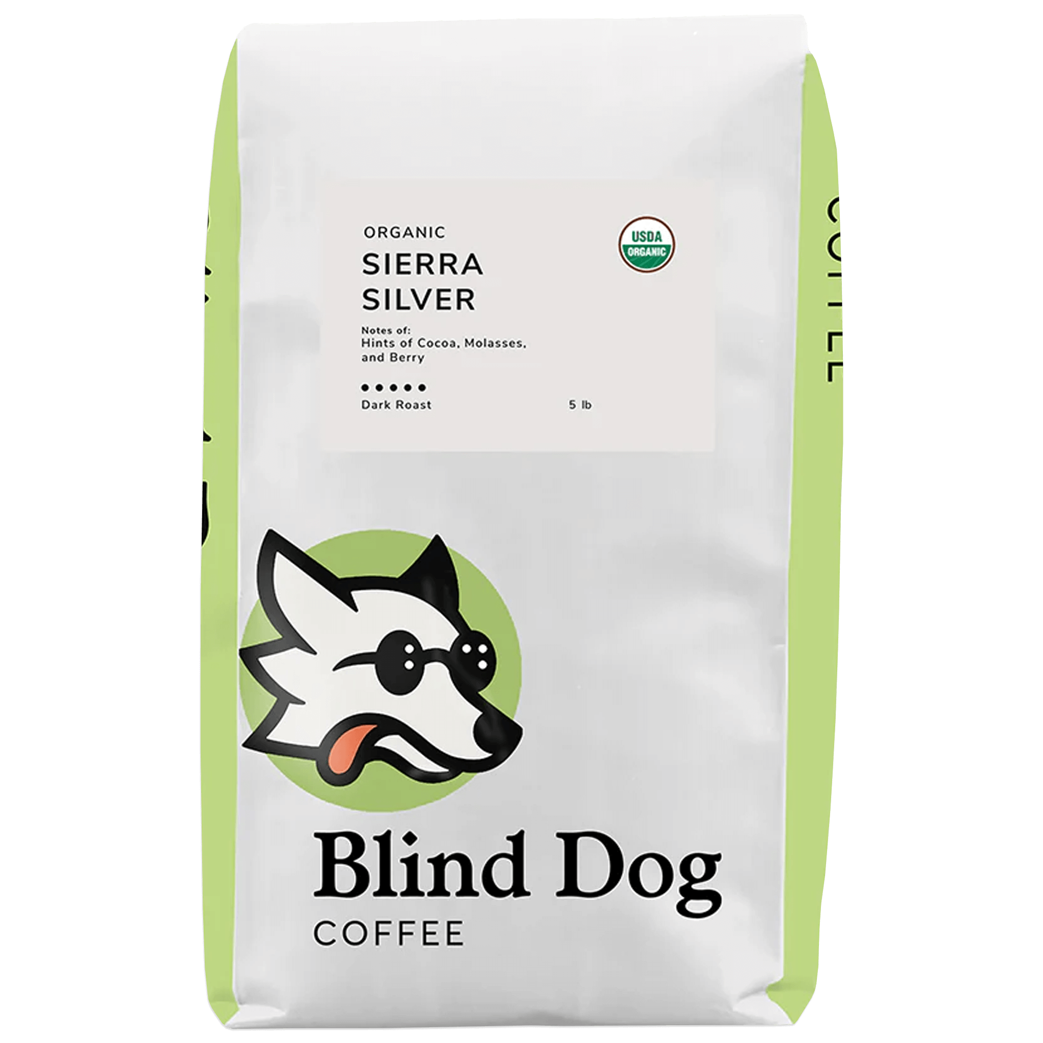 Blind Dog Coffee Sierra Silver Dark Roast Coffee 5lb. Bag