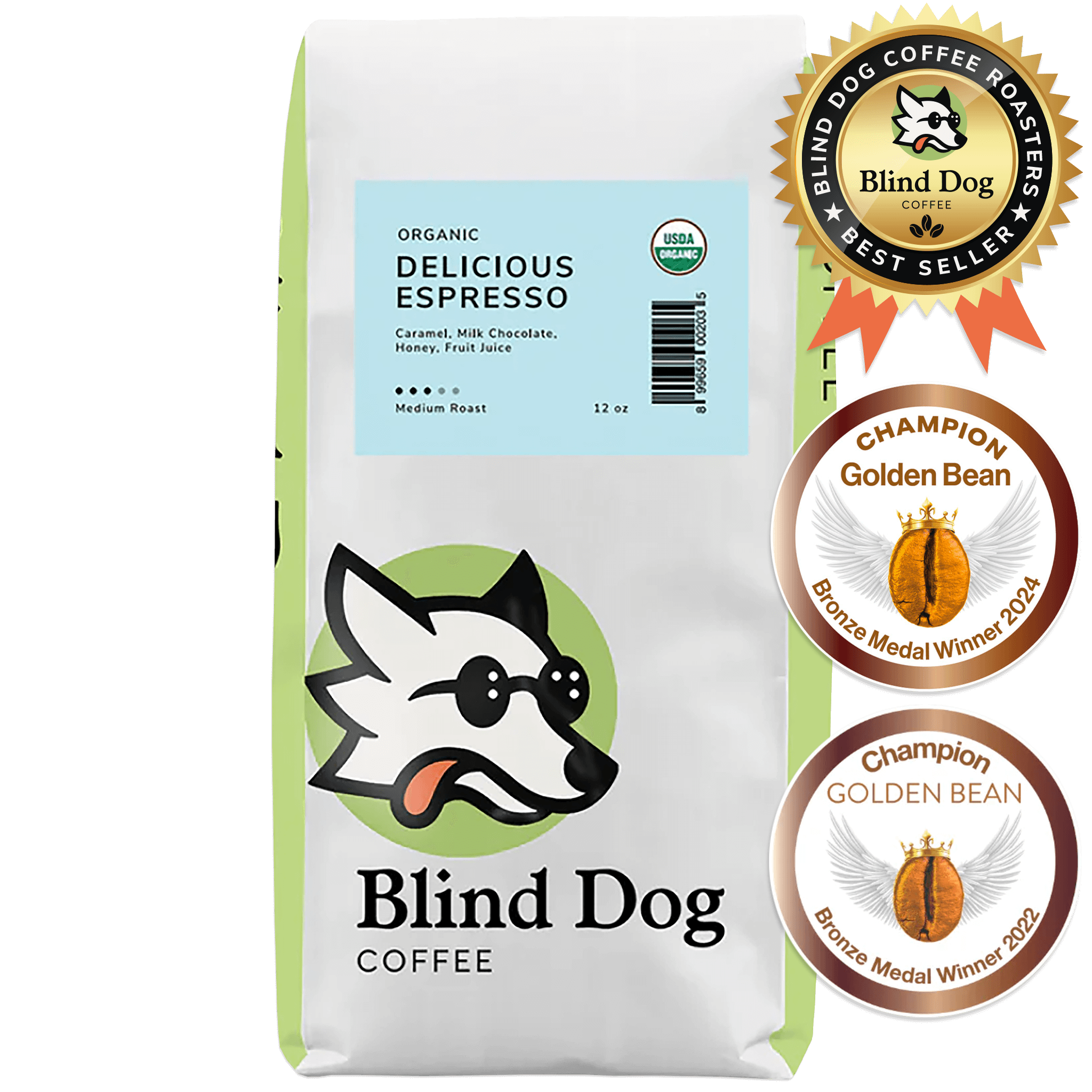 Delicious Espresso Organic Coffee - Blind Dog Coffee
