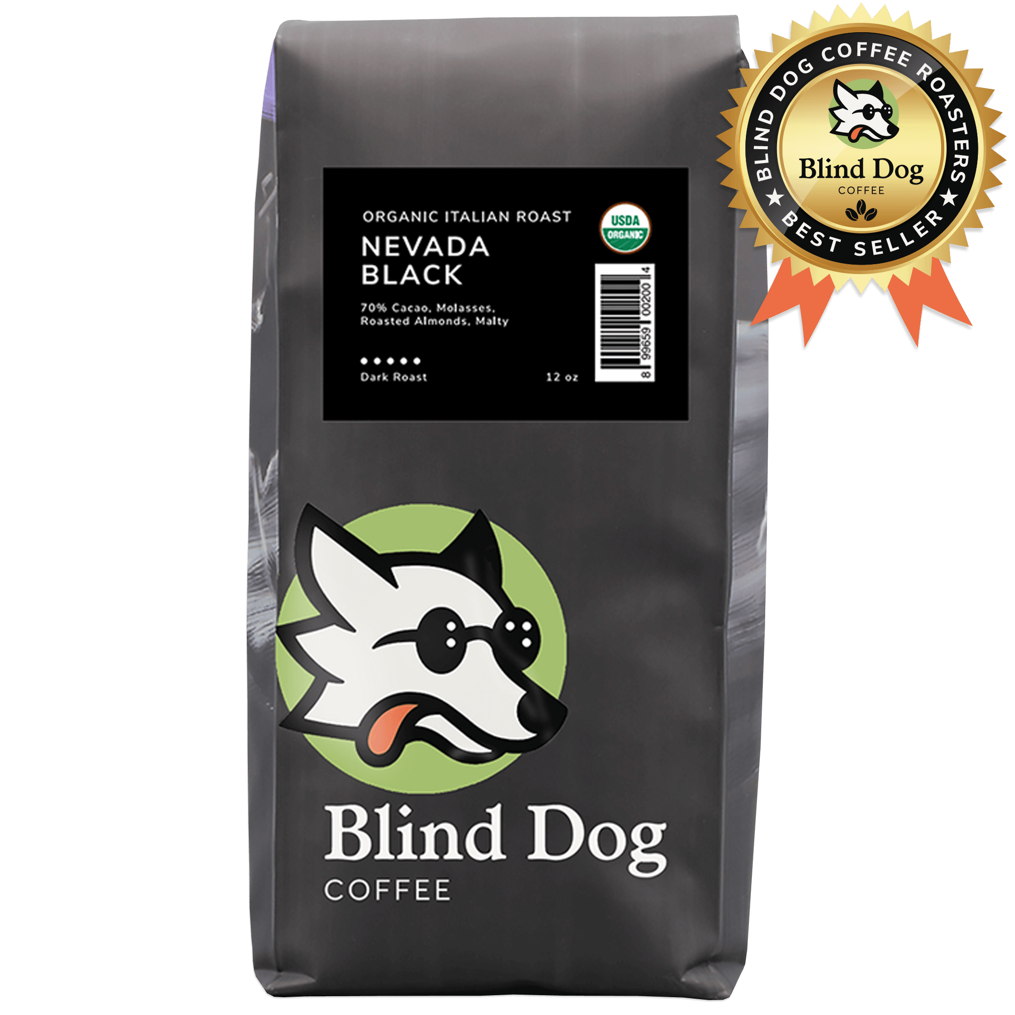 Blind Dog Coffee Best Seller Nevada Black Dark Roast