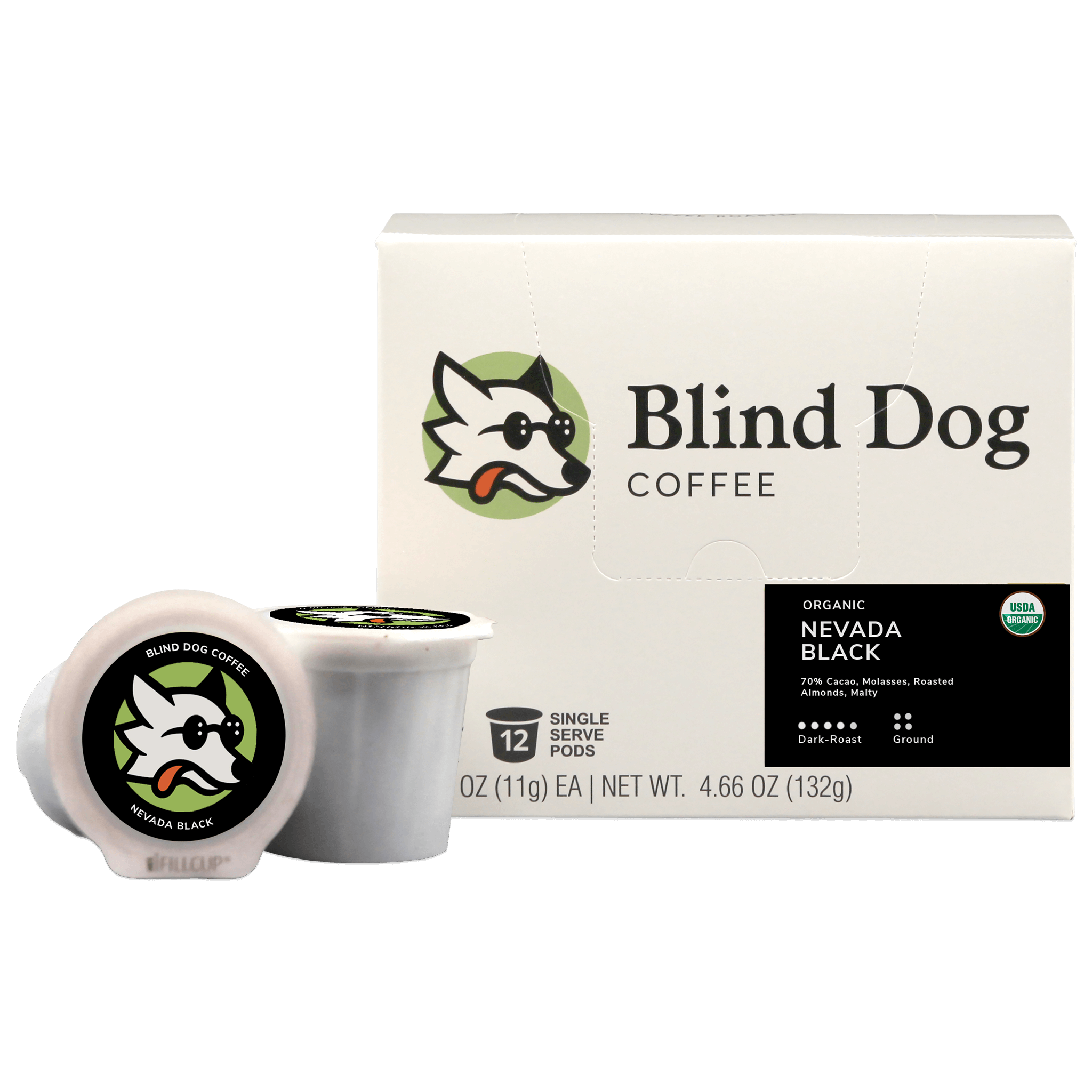 Blind Dog Coffee Single Serve Pods Nevada Black