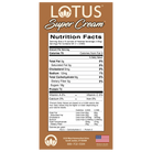 Lotus Cream Base Concentrate Nutrition Facts