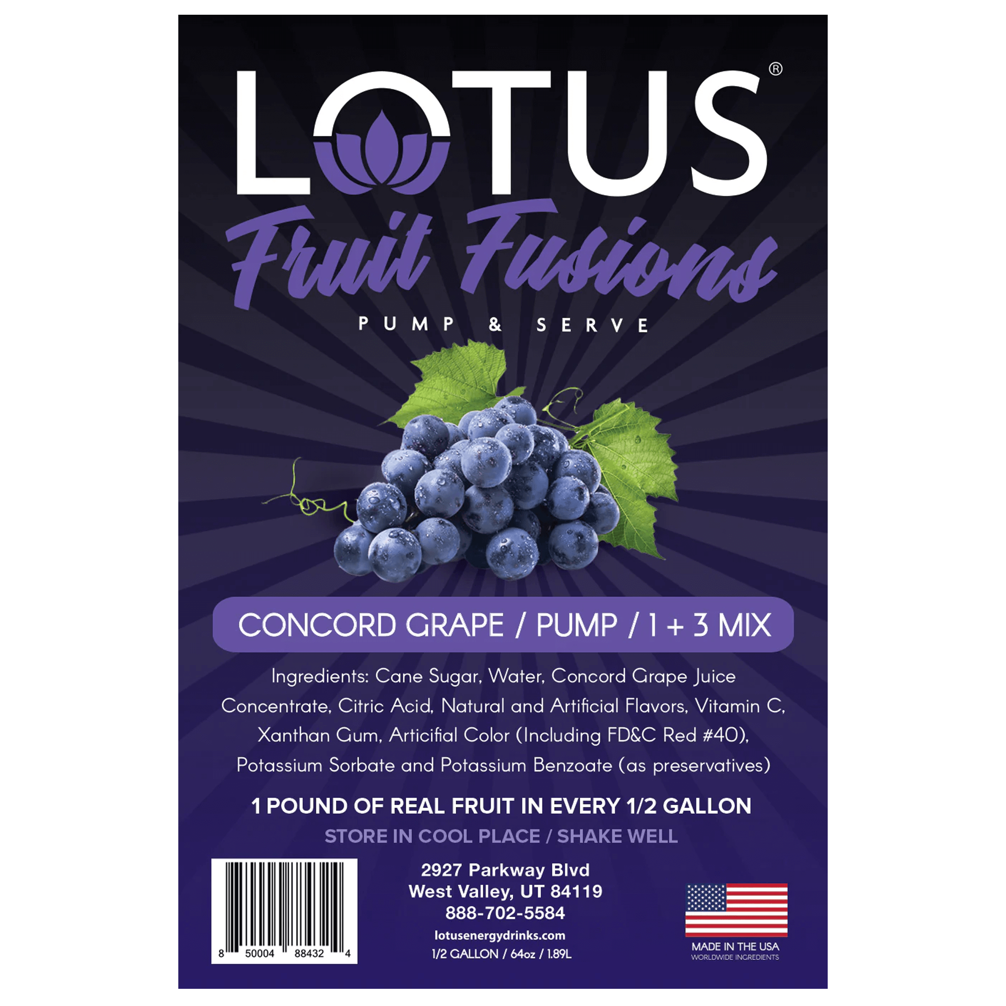 Concord Grape Lotus Fruit Fusion Concentrate