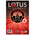 Red Lotus Plant Power Concentrate Label