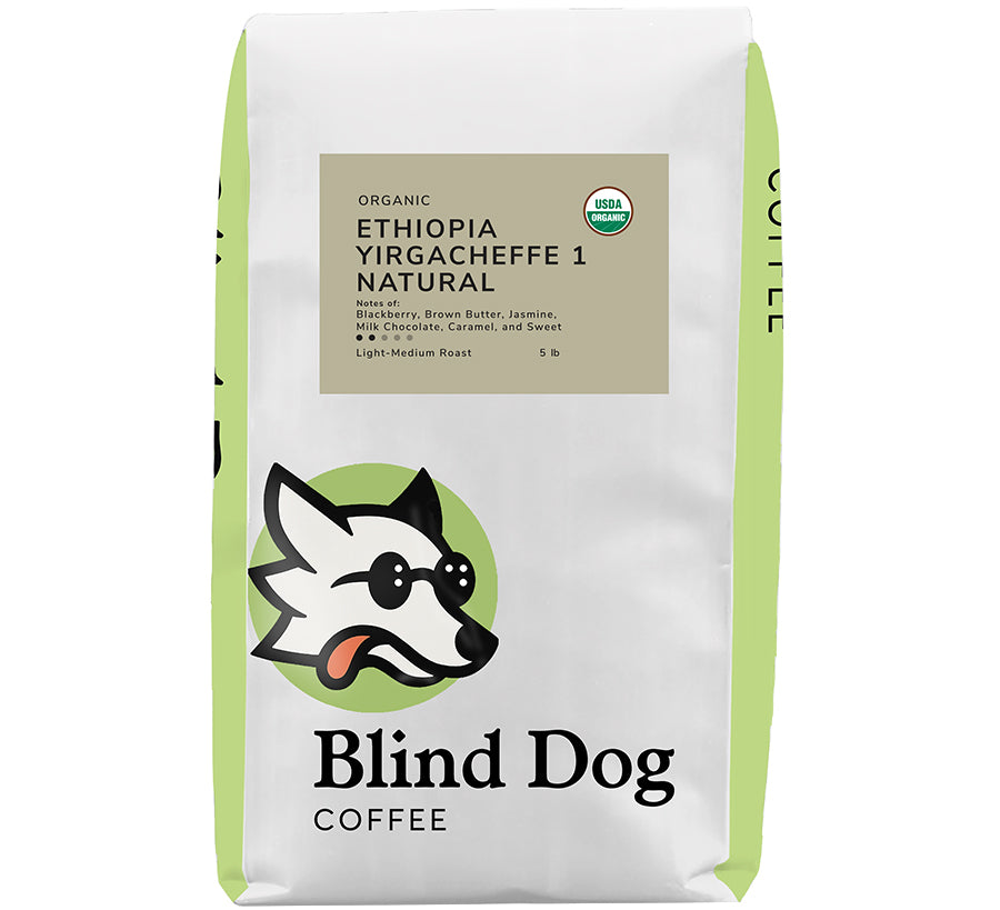 Organic Ethiopian Yirgacheffe 1 Natural - Limited Edition - Blind Dog Coffee