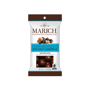 Marich Chocolate Dark Chocolate Sea Salt Caramels 2.1oz - Blind Dog Coffee