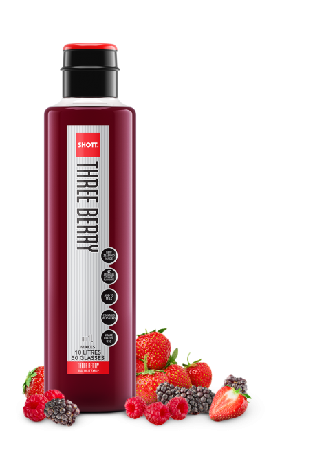 SHOTT™ Three Berry Syrup - 33.8 Fluid Ounces - Blind Dog Coffee