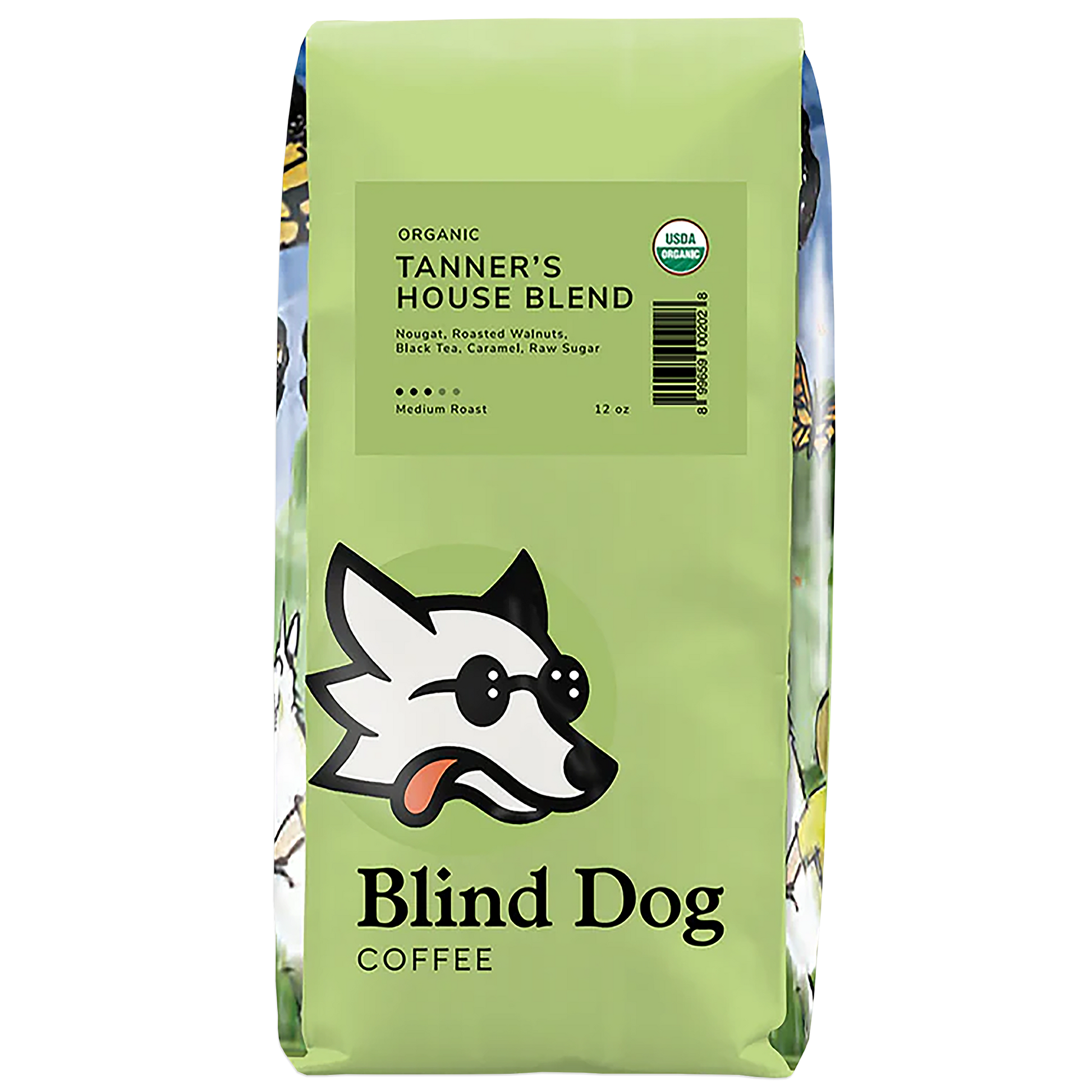 Blind Dog Coffee Tanner's House Blend Medium Roast Coffee 12oz Bag