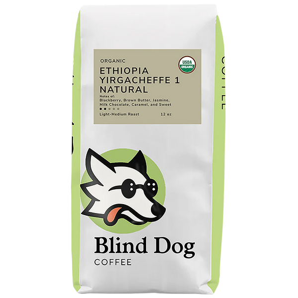 Blind Dog Coffee Ethiopia Yirgacheffe 1 Natural Light Medium Roast Coffee