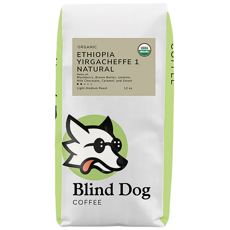 Blind Dog Coffee Ethiopia Yirgacheffe 1 Natural Light Medium Roast Coffee