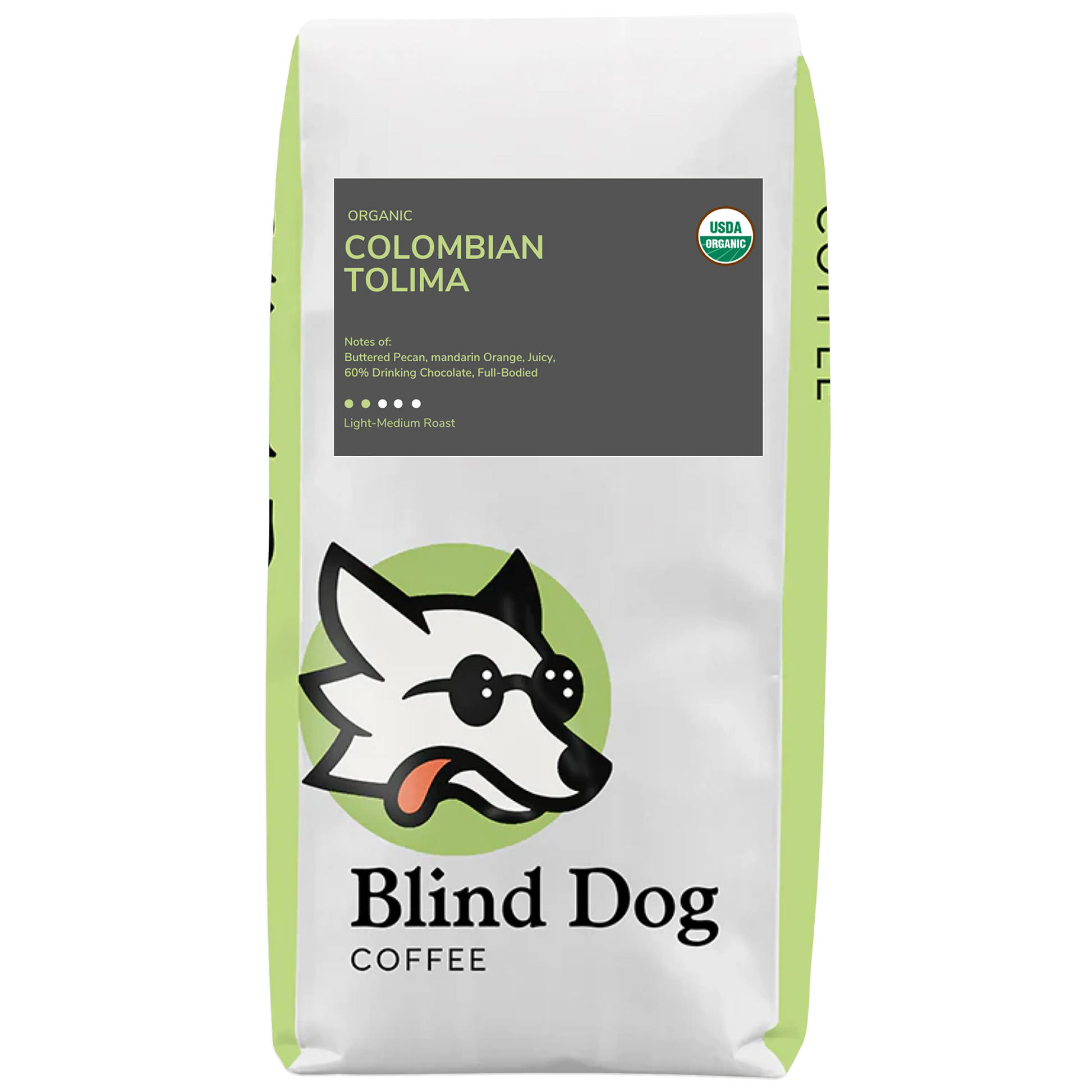 Blind Dog Coffee Colombian Tolima Light Medium Roast Coffee
