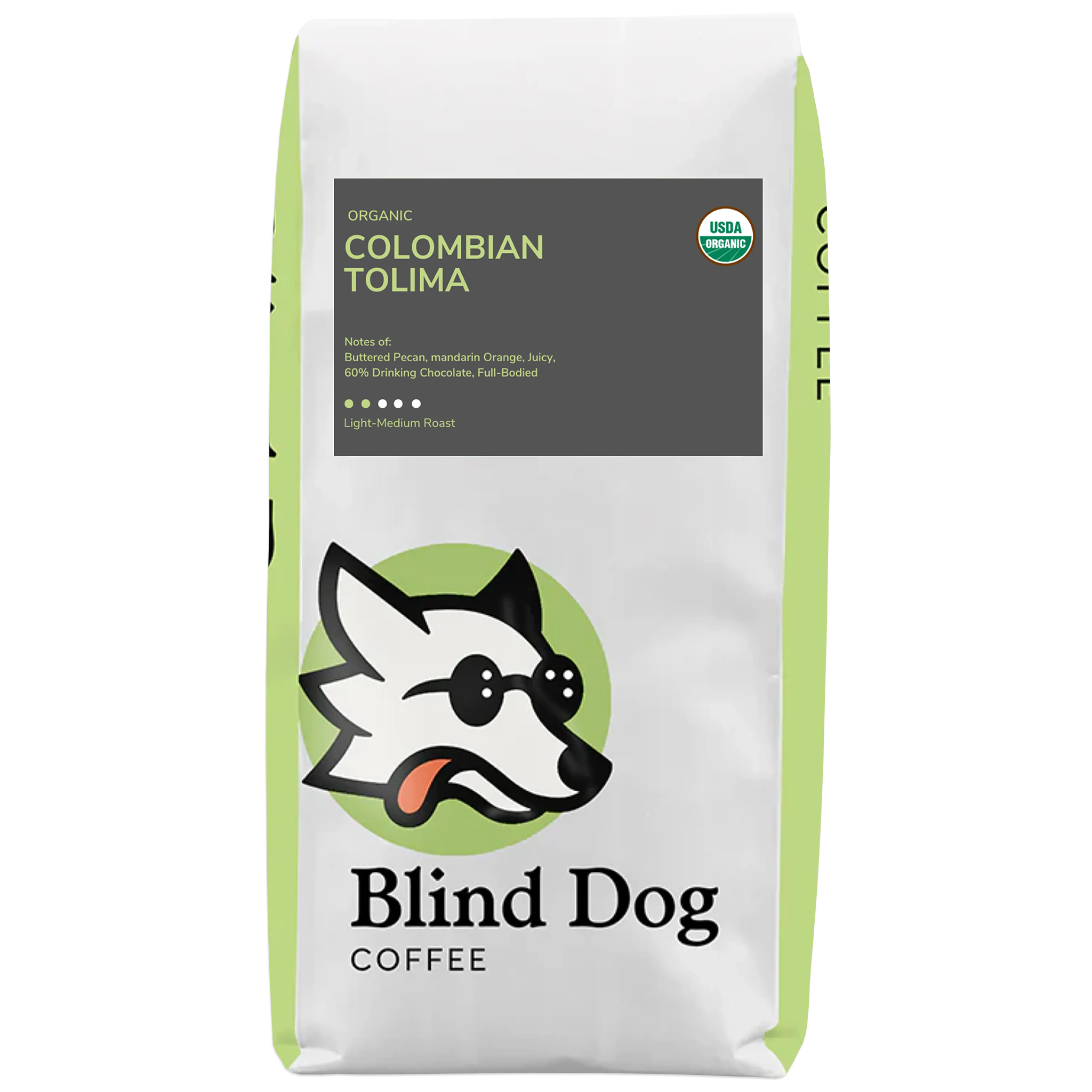 Blind Dog Coffee Colombian Tolima Light Medium Roast Coffee