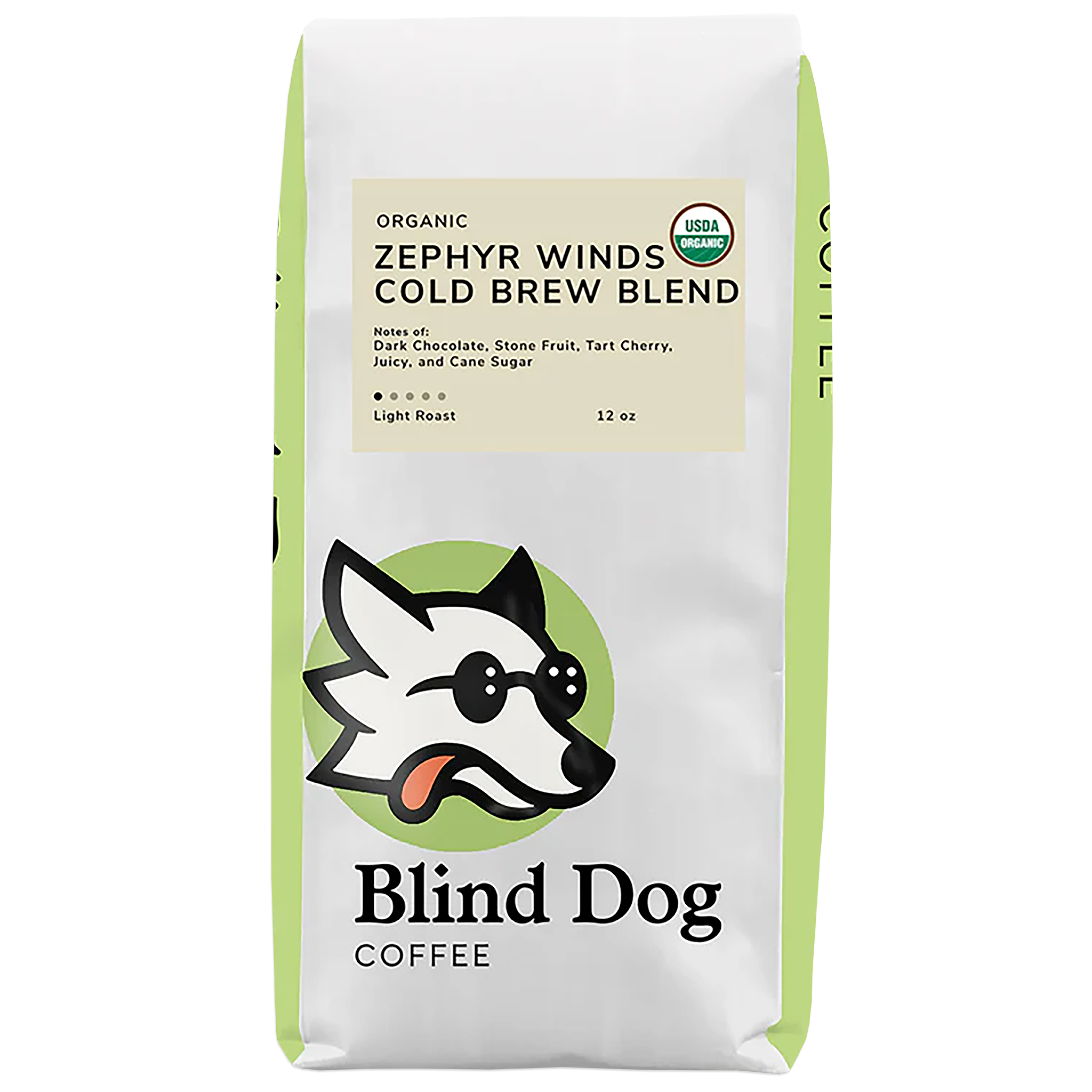 Blind Dog Coffee Zephyr Winds Cold Brew Blend Light Roast Coffee