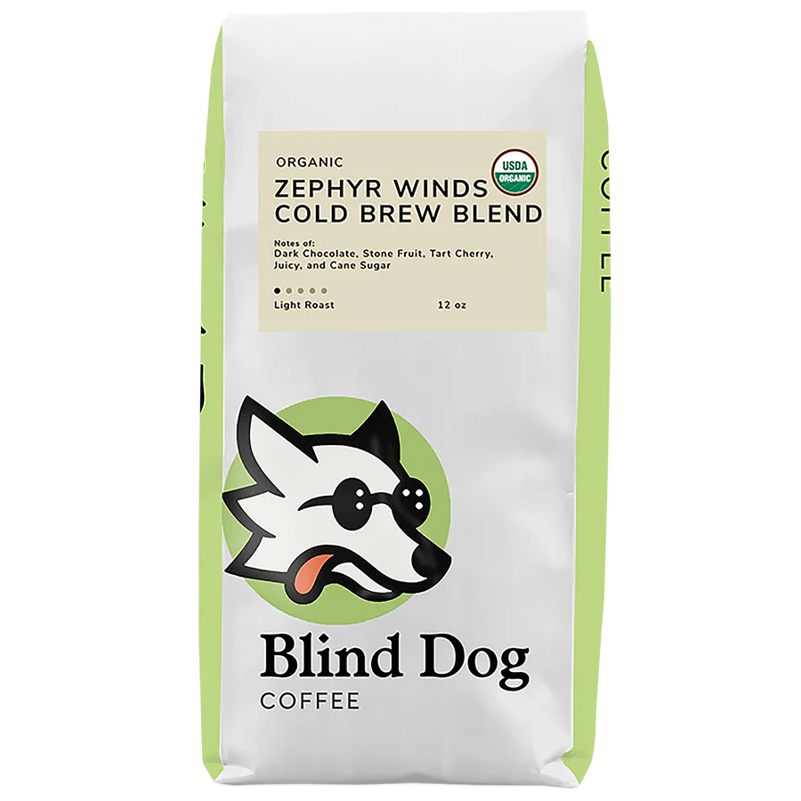 Blind Dog Coffee Zephyr Winds Cold Brew Blend Light Roast Coffee