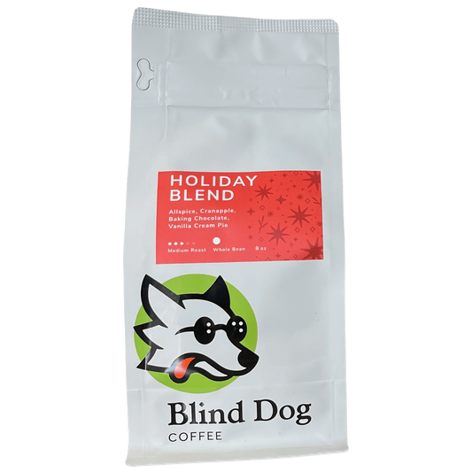 Organic Holiday Blend 8 Ounce Whole Bean Medium Roast Coffee