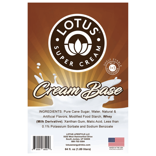 Lotus Cream Base Concentrate Label