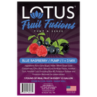 Blue Raspberry Lotus Fruit Fusion Concentrate Label