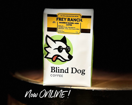 10oz Bourbon Barrel Aged Coffee - Blind Dog Coffee