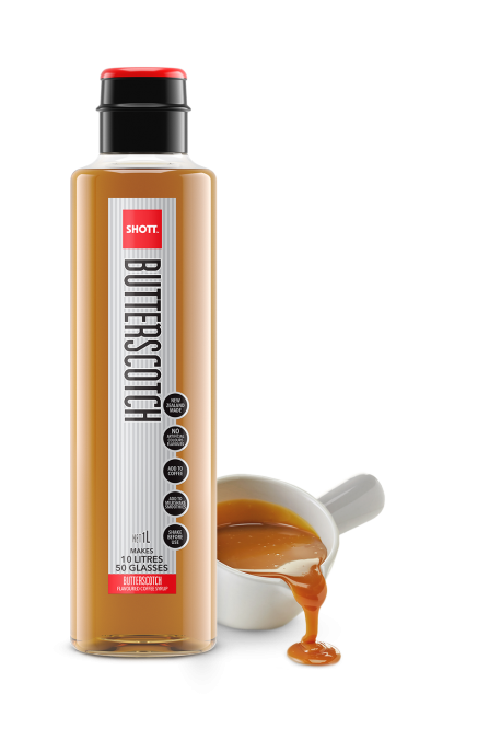 SHOTT™ Butterscotch Syrup - 33.8 fl oz - Blind Dog Coffee