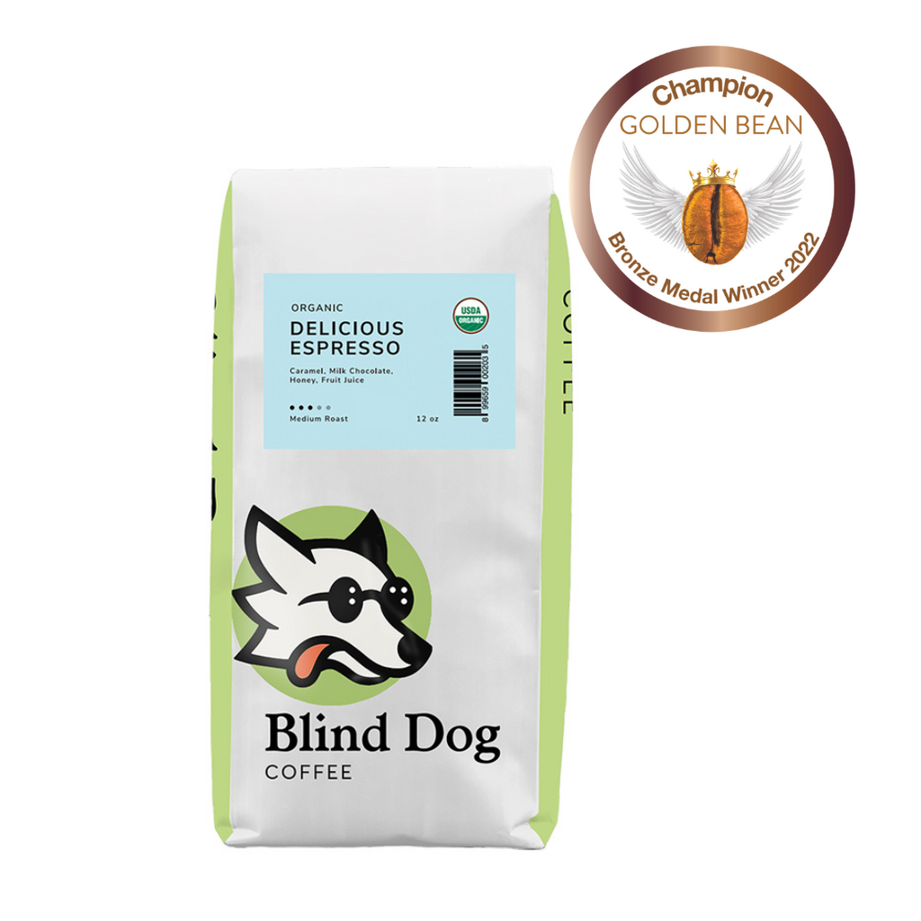 Organic Delicious Espresso-Medium Roast - Blind Dog Coffee