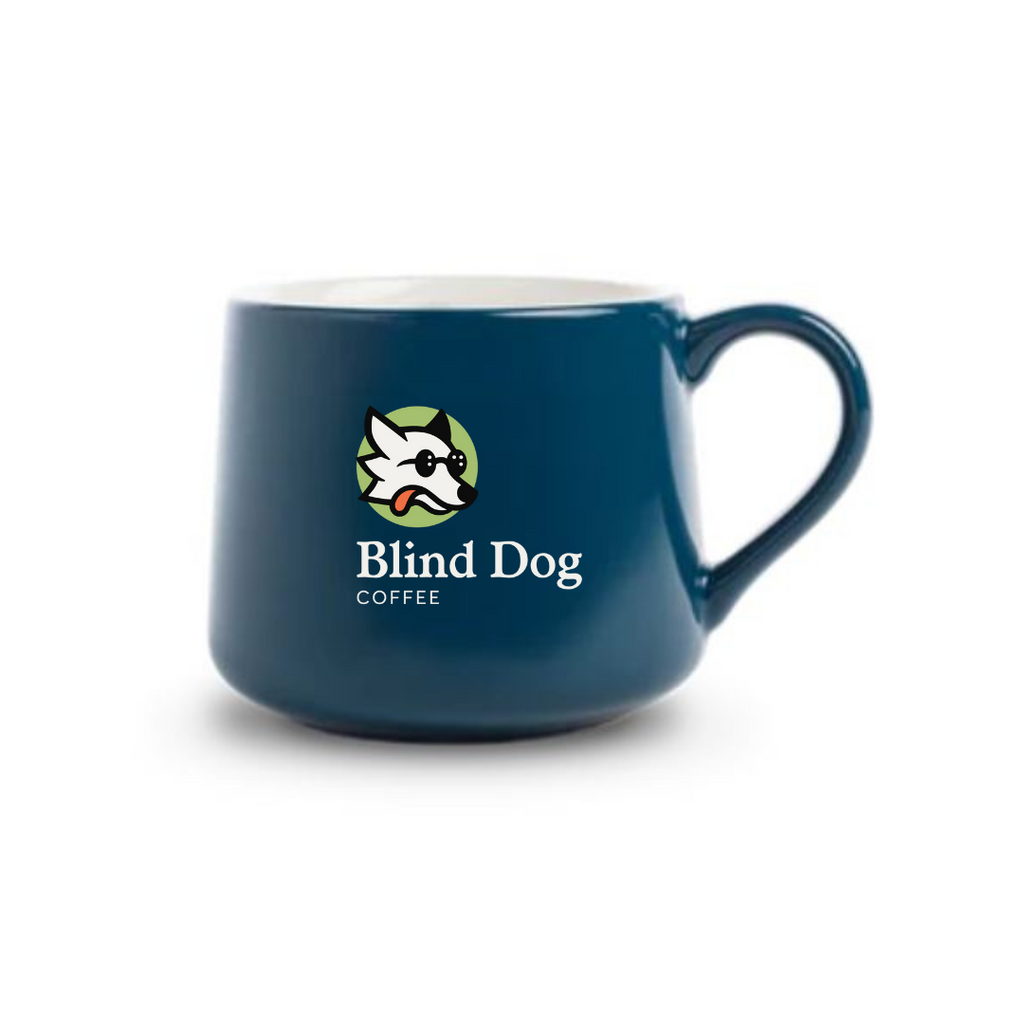 12oz Crescent Mugs with BDC logo - Blind Dog Coffee