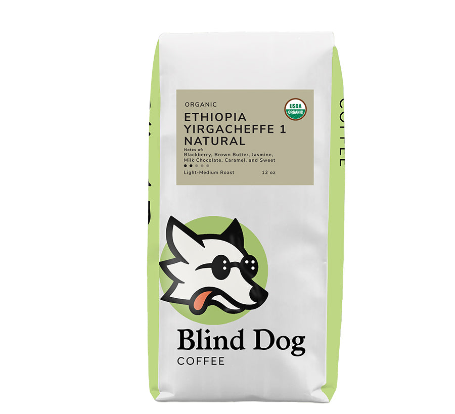 Organic Ethiopian Yirgacheffe 1 Natural - Limited Edition - Blind Dog Coffee