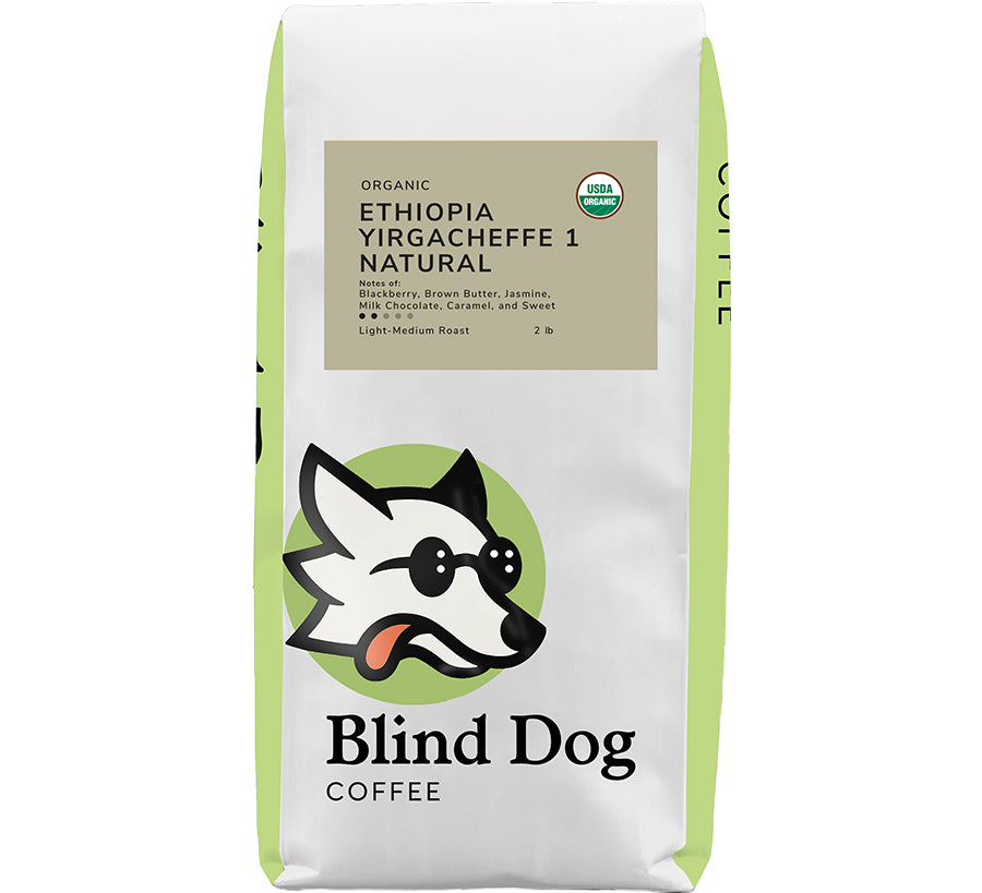 Organic Ethiopian Yirgacheffe 1 Natural - Limited Edition - Blind Dog Coffee
