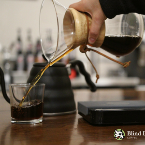 Six Cup Glass Handle CHEMEX® Brewer - Branded with LOGO - Blind Dog Coffee