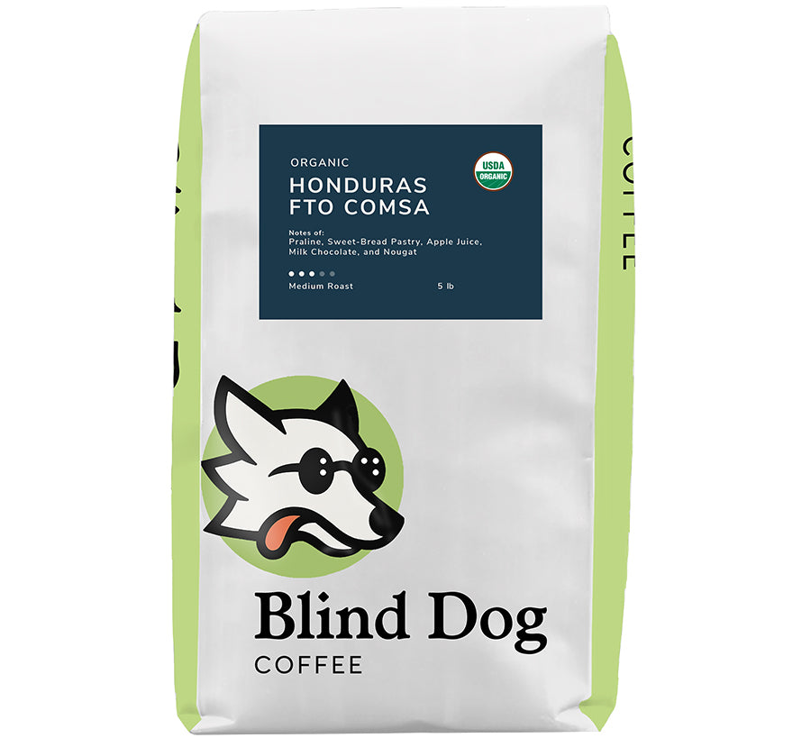 Organic Honduras FTO Comsa - Medium Roast - Blind Dog Coffee