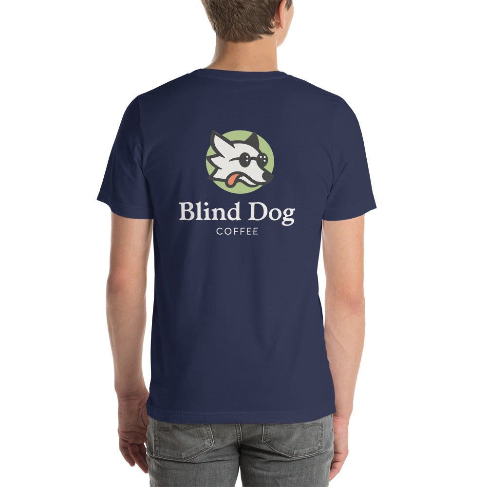 Short-sleeve unisex t-shirt - Blind Dog Coffee