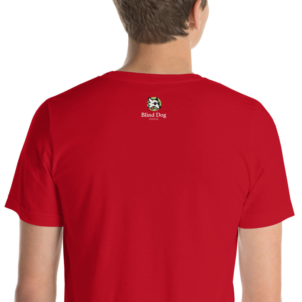 Short-sleeve unisex t-shirt- Logo BDC - Blind Dog Coffee